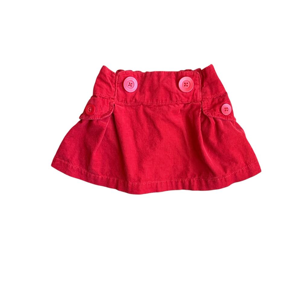 Next Red Fine Cord Skirt